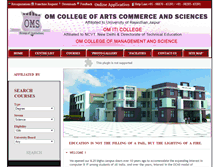 Tablet Screenshot of omcollege.com